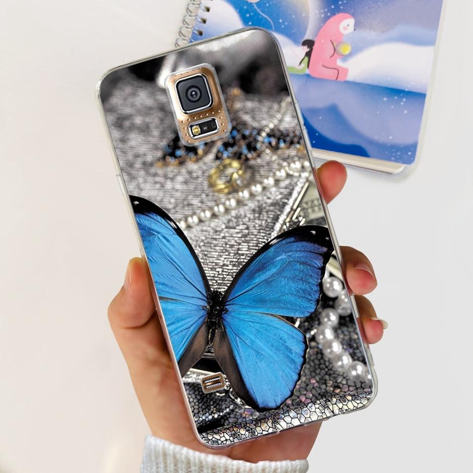 For Samsung Galaxy S5 Case G900F G900I G900M G900A G900T Cute Painted Cover Soft TPU Phone Case For Samsung S5 S 5 GalaxyS5 Bags