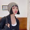 Pile hat children autumn and winter bag head cold hat wool hat round face winter ear protection knitted hat confinement hat