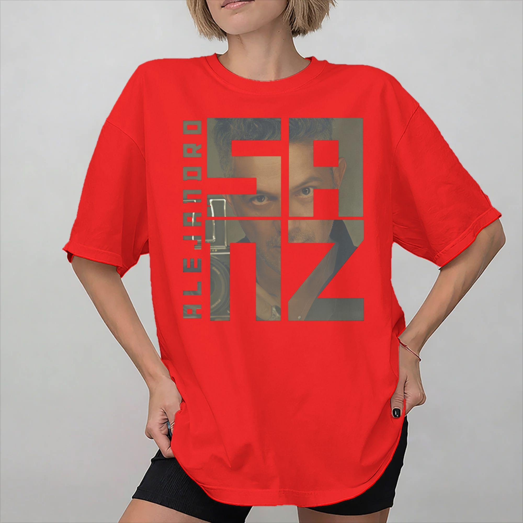 

Alejandro Sanz 2026 Concert Graphic Print T Shirt Unisex Women Cotton Tee Shirt Clothing S