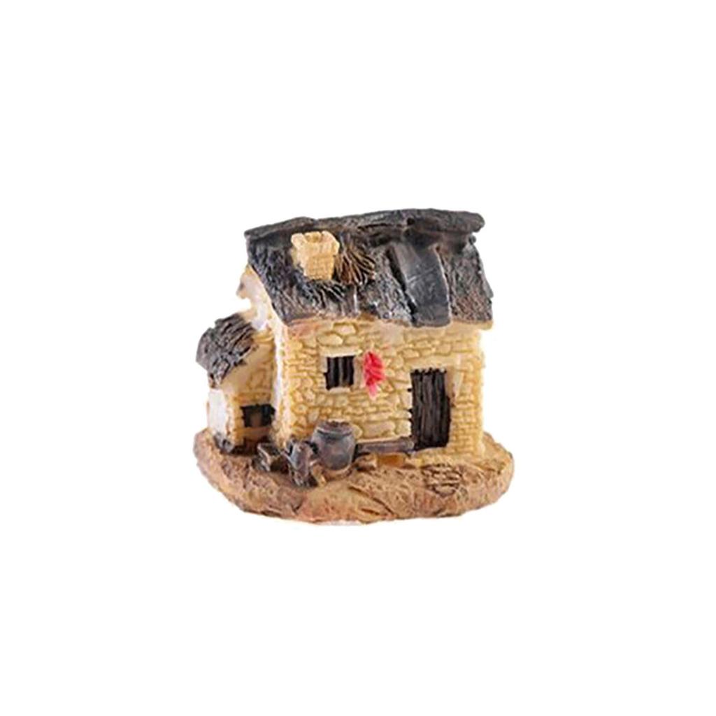 Mikro-Dekoration, Miniatur-Harz, Simulation, Gartenstatue, Haus