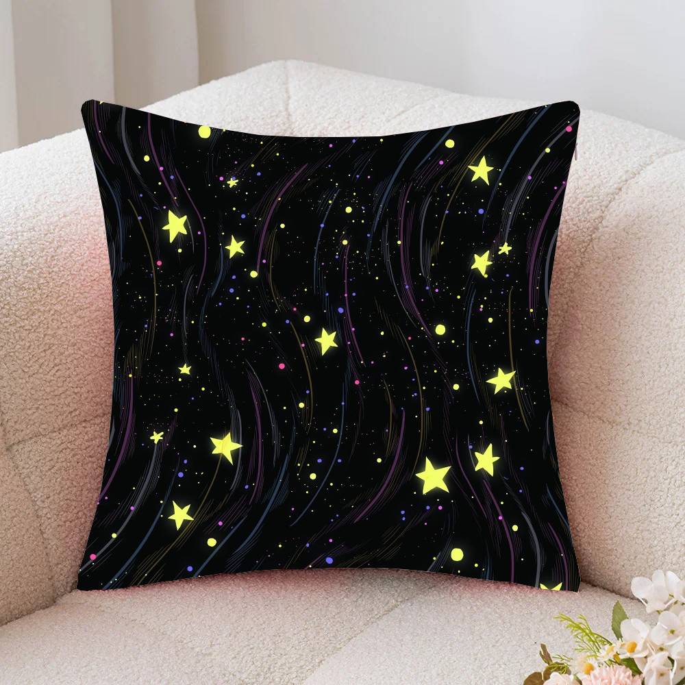 Ripple Star Simplicity Pillow Case Fashion Square Pillowcase Bedroom Sofa Room Ins Decoration Leisure