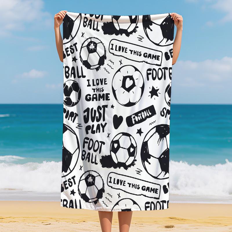 Yin Yang Owl Beach Towel Vintage Art Microfiber Bath Towel Beach Blanket