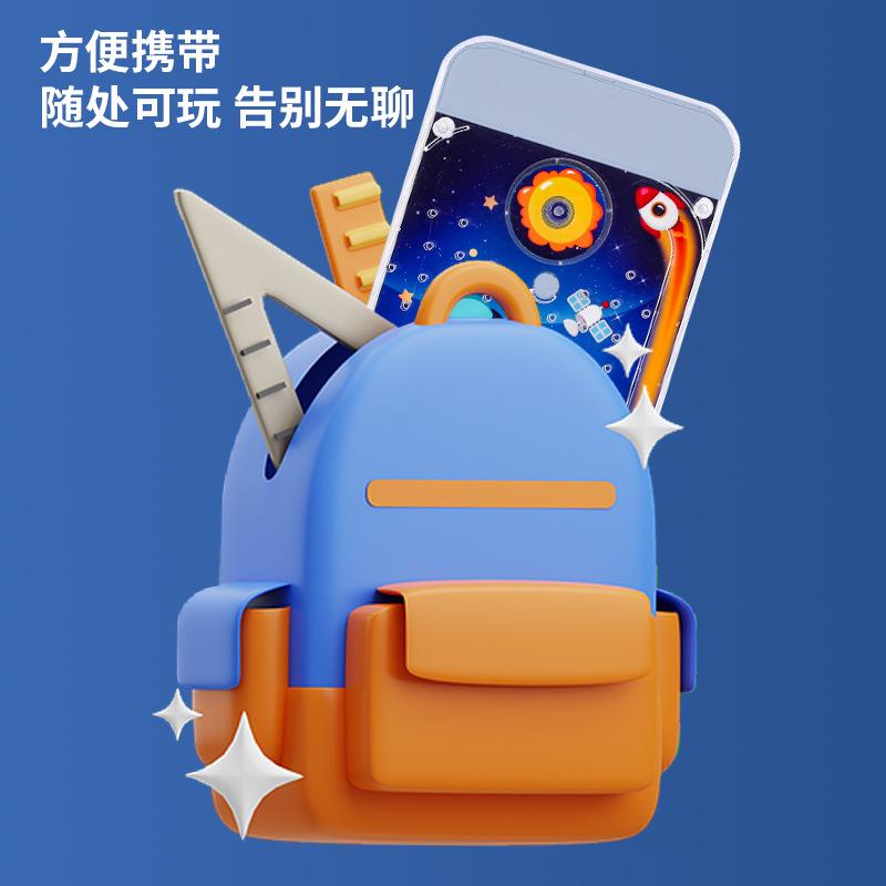 Puzzle Cartoon Doppelseitige Pachinko-Scheibe Handheld Pachinko-Spielmaschine Labyrinth Laufende Kugeln Spur Süßigkeiten Spielzeug