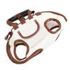 Dog Sling Carrier Portable Breathable Pet Carrier Bag with Leash for Small Dogs Cats Travel Hiking Brown S