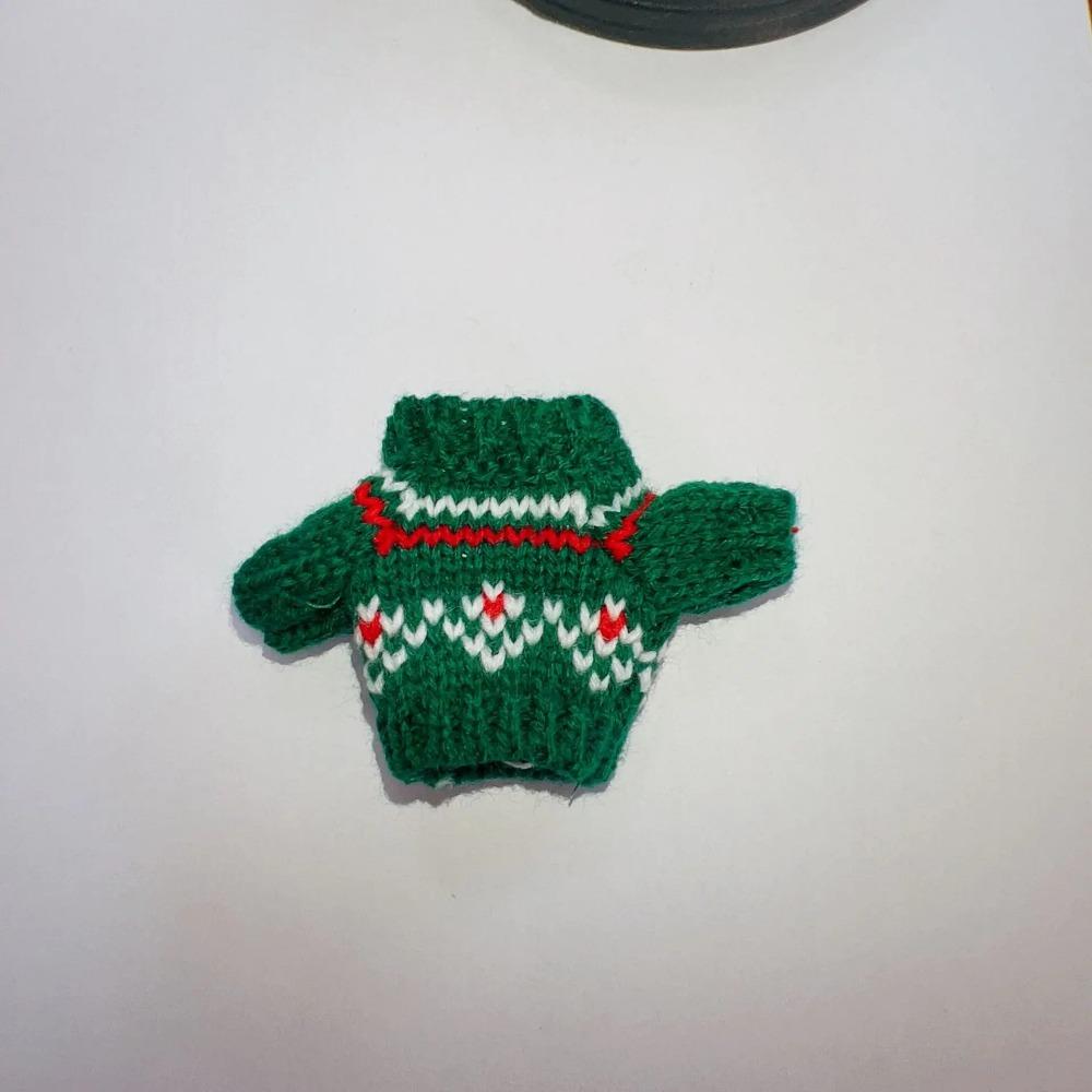 1 Stk. Heißverkauf 10cm Schulleiter Hundebekleidung Miniaturpullover für 1:8 Bjd Spielzeugpuppe Pullover Puppe Weihnachten Tragen Zubehör