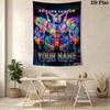 Name Custom Gundam Wall Tapestry Aesthetic Wall Hanging Printed Fabric Blanket Decorative Tapestries for Bedroom Living Room Home Decor