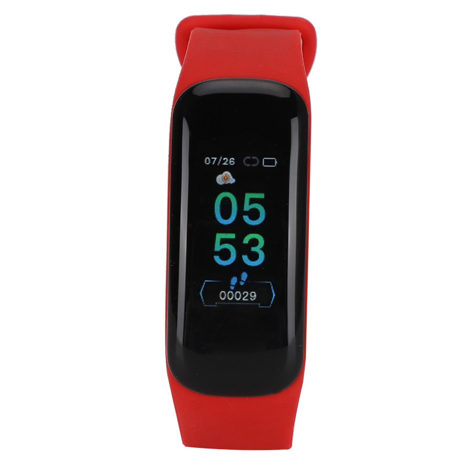 

Монитор сердечного ритма и артериального давления IP67 Водонепроницаемые умные часы Смарт-браслет Подарок Red