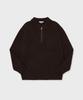 Ileun Half-Zip Collar Knit - Cocoa