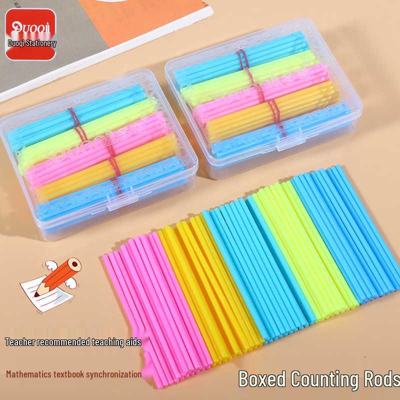 Duoqi 100pcs Counting Rods: First Grade Math Teaching Aids for Addition & Subtraction