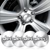 4Pcs Car Wheel Center Cap Hub Covers Badge Sticker For Jeep Wrangler Renegade Compass Gladiator Cherokee JL Grand JK Patr Libert