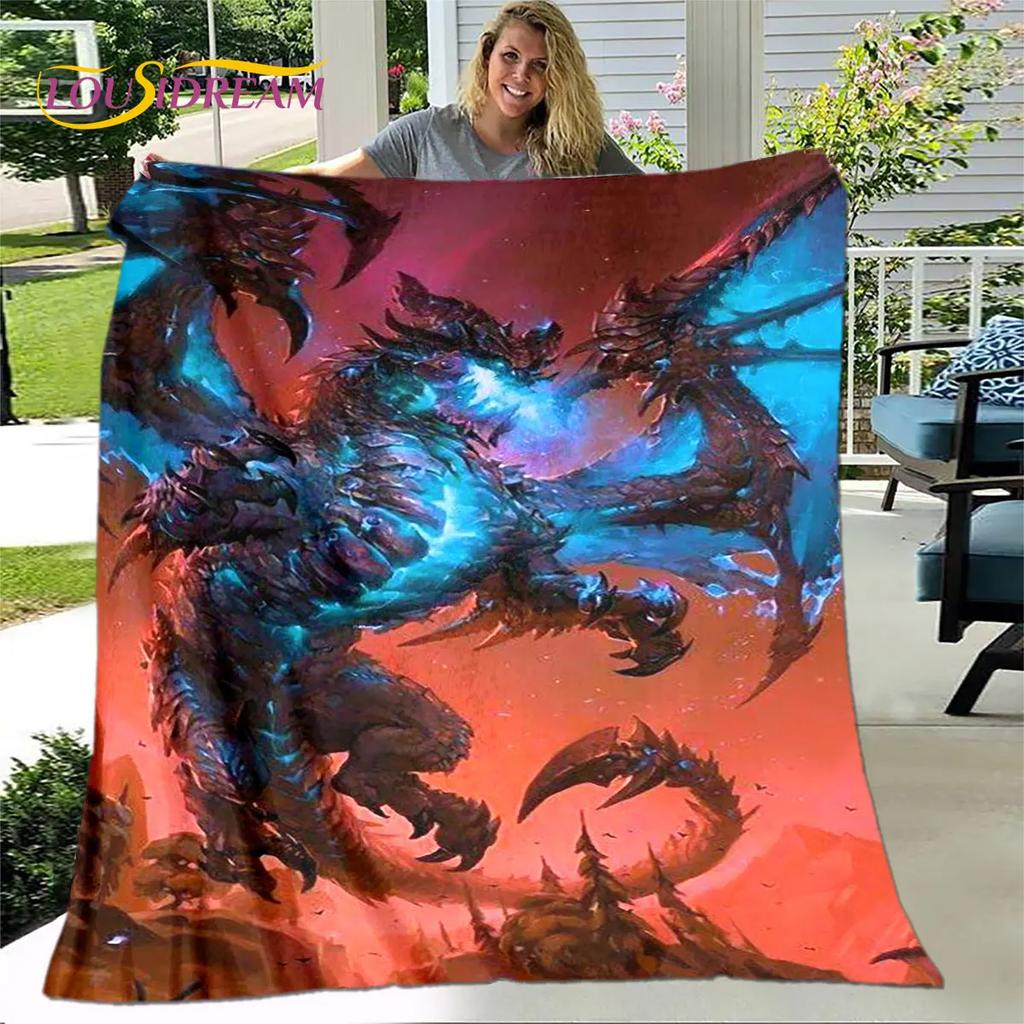 WOW, World of Warcraft Game Gamer Soft Plush Blanket,Flannel Blanket Throw Blanket for Living Room Bedroom Bed Sofa Picnic Cover