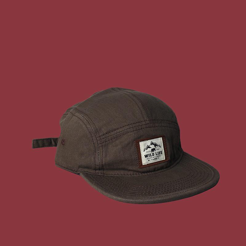 

American Retro Flat Brim Cap: Unisex Patch Fashion Hip Hop Hat for Spring/Autumn Adjustable