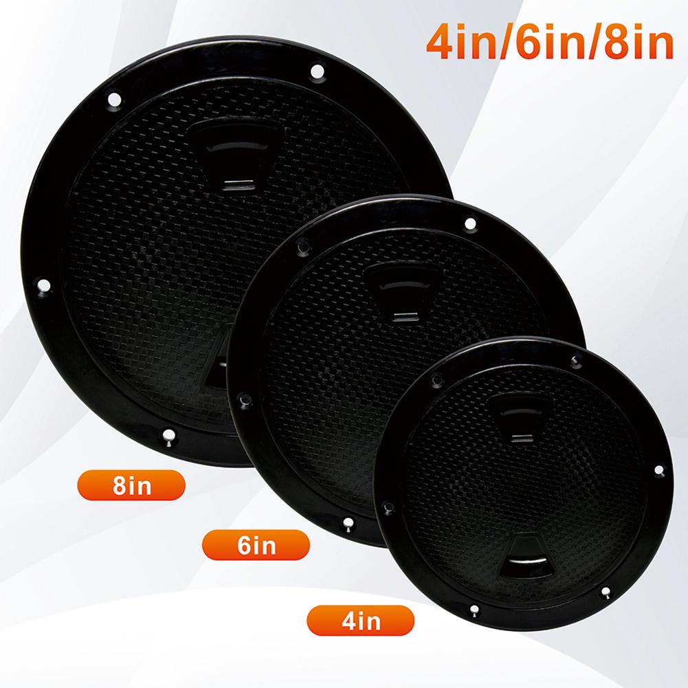 4/6/8 Inch Deck Inspection Access Hatches Cover Boat Hatches Deck Plate Non Slip Plastic Double Waterproof for Marine Boat Yacht