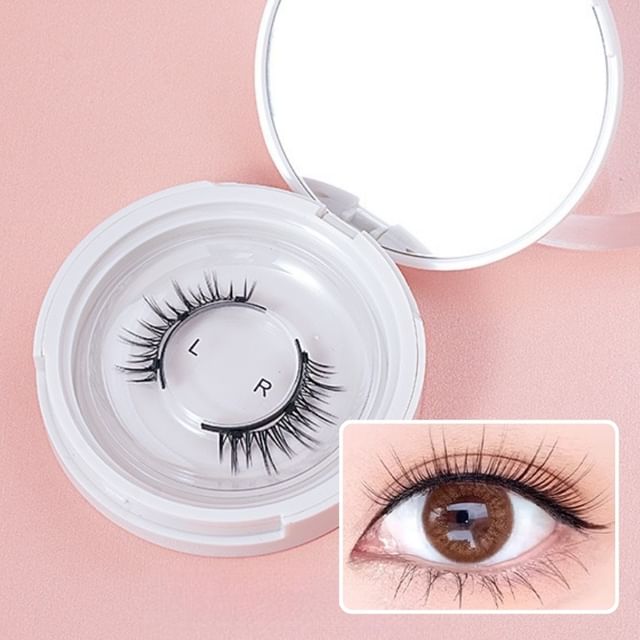 Miumi - Set of 2: Natural Magnetic False Eyelashes + Applicator + Eyelash Curler