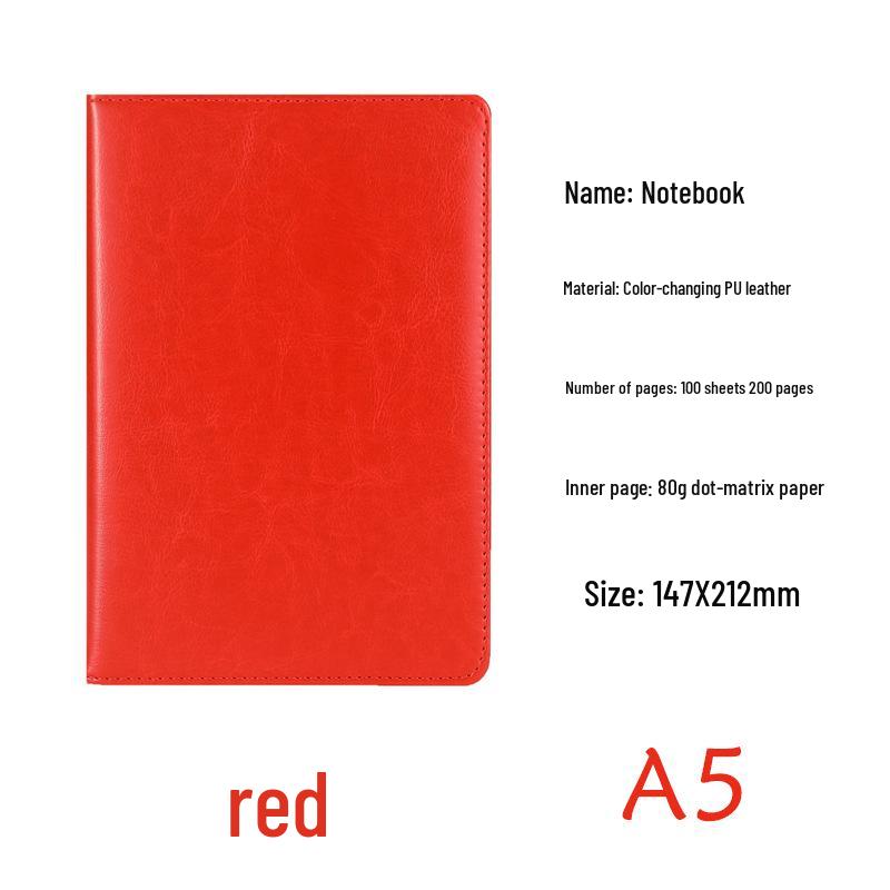 Notizbuch A5/B5 mit 64 Seiten aus Kunstleder mit individuellem Logo für Meetings