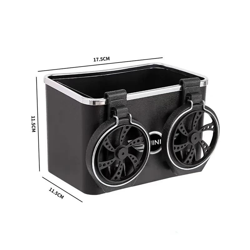 Car Multi-Functional Storage Box Handrest Box Tissue Box Cup Holder For Mini Cooper R53 R50 F54 F55 F56 F57 F60 R52 R55 R56 R57