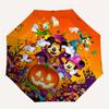1pc Spooky Fun Mickey and Friends Durable Cartoon Folding Umbrella, Portable 3-Fold Compact Umbrella for Men and Women, Suitable for Travel