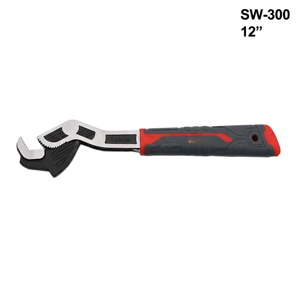 Multi Functional Self Locking Adjustable Wrench with Six Position Adjustment and Comfortable Handle for Professionals