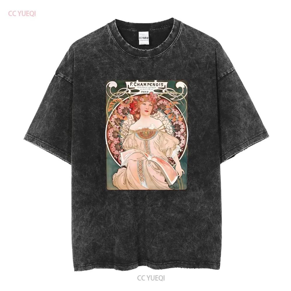 Art Nouveau shirt Reverie based on Alphonse Mucha aesthetic t boho hippie vintage painting artsy long or short sleeves vintage