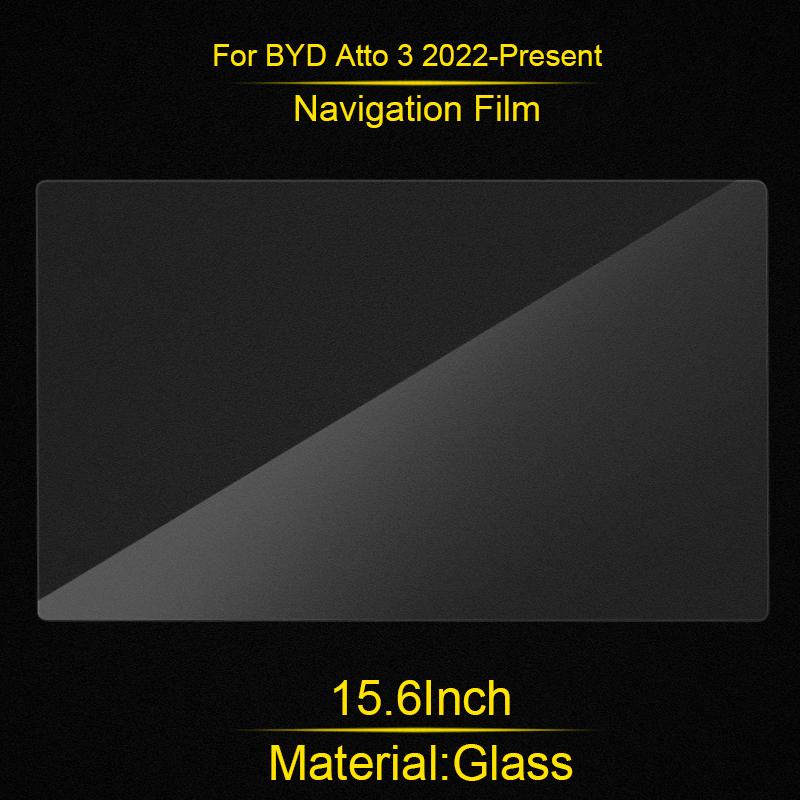 Car Tempered Glass Film For Byd Atto 3 2022 2023 Center Control Touchscreen Navigation Screen Protector Accessories