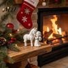 PLA Plastic Crafts 3D Printed Girl Horse Figurine, DIY Paintable Equestrian Sculpture, Modern Themed Keepsakes Minimalist Tabletop Ornament, Christmas