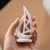 Mini 3D Printed Sailboat Figurine Nautical Coastal Boat Sculpture for Modern Home Office Mantel Bookshelf Decor