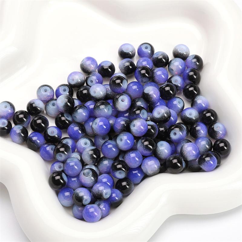 

Dual-Tone Crackle Glass Beads for DIY Jewelry & Necklace Making 8mm Hole approx. 1mm