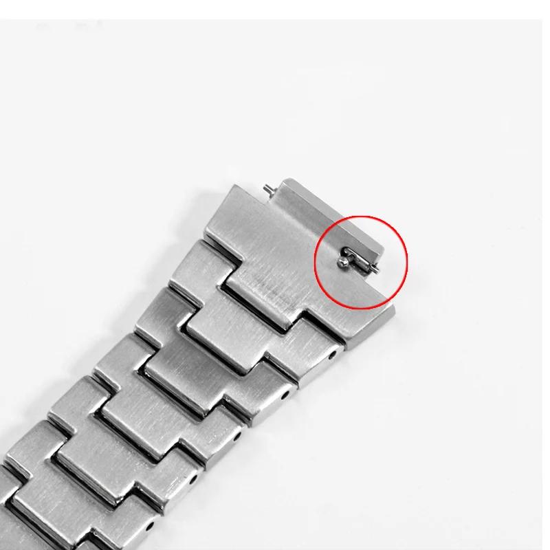 Stainless Steel Watchband for Casio Gshock GW-M5610 DW5600 GW-5000 G-5600  GM5600 Watch Strap Solid Steel Men Bracelet 16mm