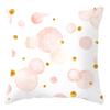 Pink Geometric Feather Floral Print Pattern Cushion Cover Home Living Room Sofa Decoration Polyester Pillow
