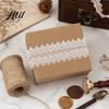 Transparent Lace Tape Pattern PET Tapes, Floral Arts Decorative Washi Tape, Frame Adhesive Masking Tapes for DIY Craft, Scrapbook, Journaling,