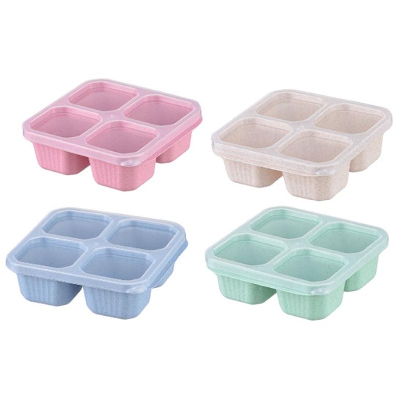 

Compact Food Box with Multiple Compartments Snack Container Plastic Snack Storage Box Perfect for Office or School Use 1