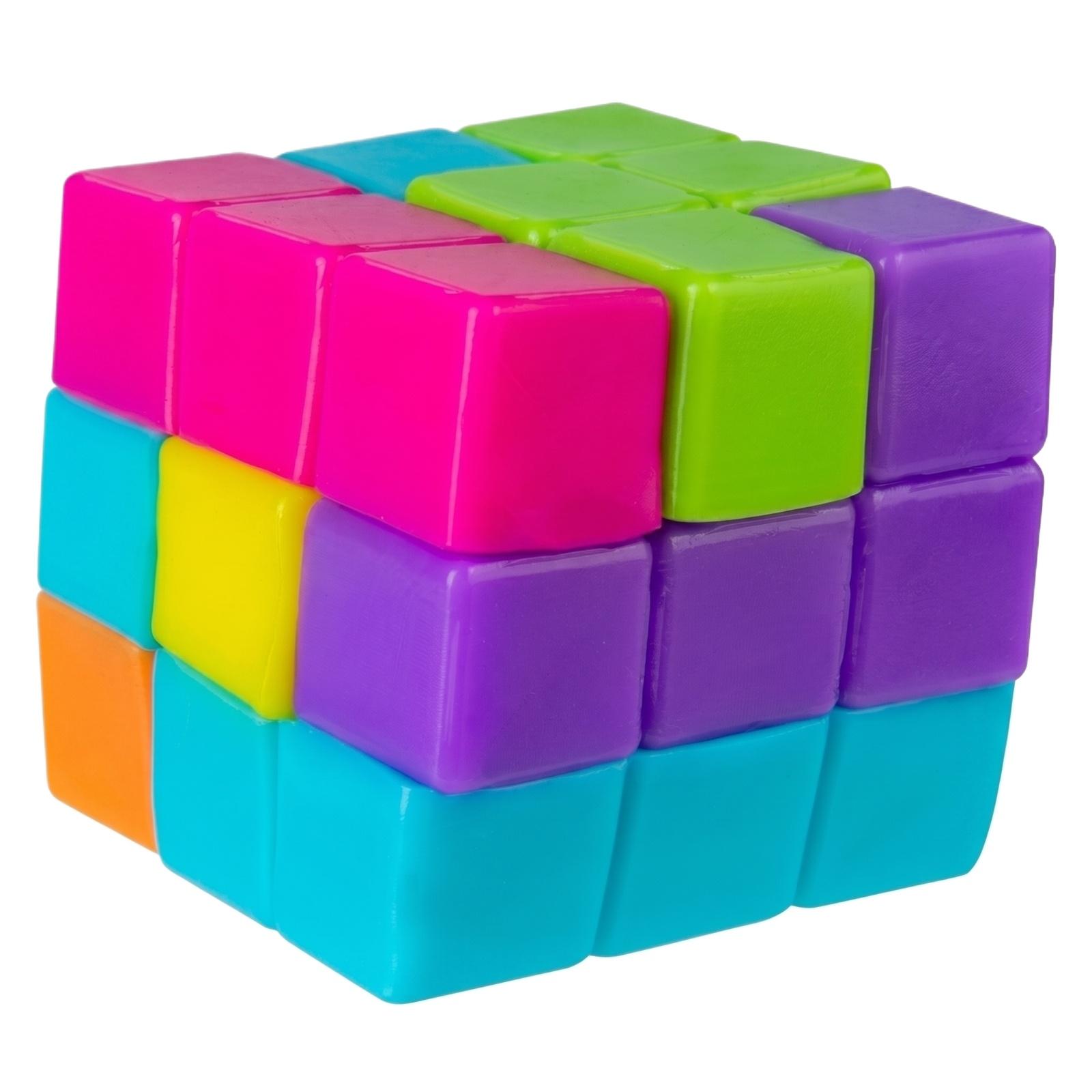 

Flexible Twist Cube Puzzle Toy Soft Silicone Sensory Fidget Stress Relief Handheld Toy for Adults and Kids One Size