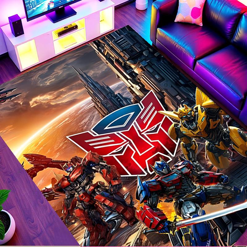 Transformers Print Rug, Washable Floor Carpet, For Entryway Dorm Laundry Room Office Study, Home Decor Birthday Christmas Gift