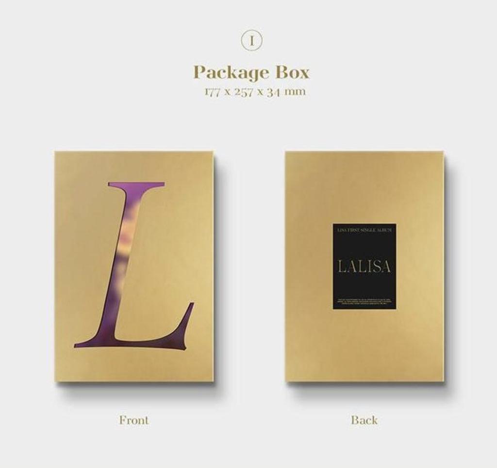 LISA FIRST SINGLE ALBUM LALISA GOLD ver. KPOP Album Photobook Photocard Collectible