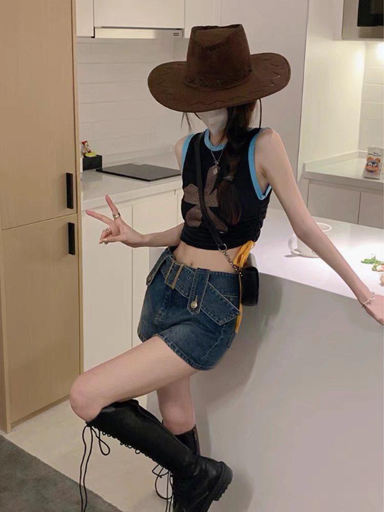 Women's High-Waisted Denim Midi Skirt: Retro, Anti-Exposure, Bodycon Style