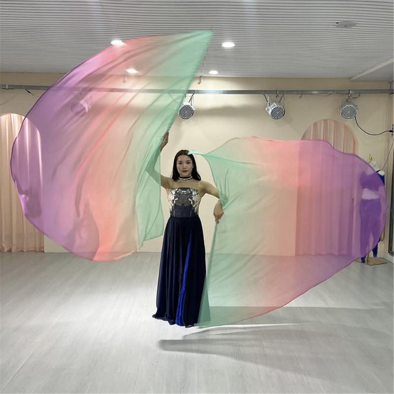 2Pcs Semicircle Praise Church Flags Praise Dance Worship Flags with Scalable Rod for Worship Dance Practice Performances