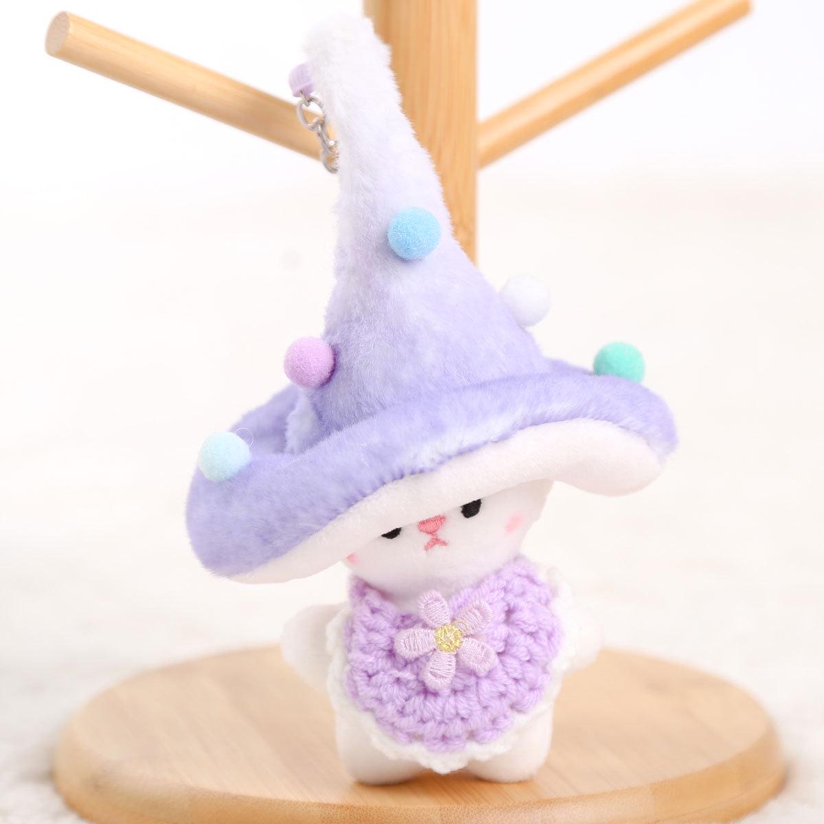 

Mushroom Sprite Keychain Plush Toy - Birthday Gift for Girls, Bag Charm. 15cm