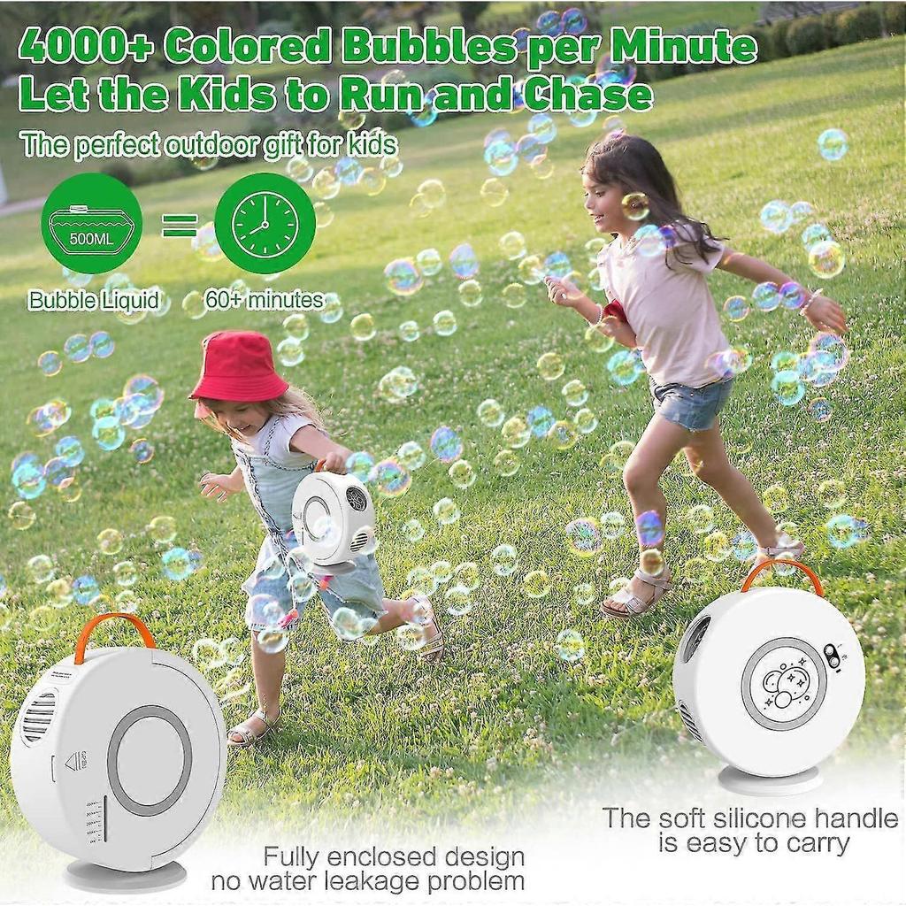 Seifenblasenmaschine Für Gartenspiele Draußen Kinder Spaß 2024 Neu