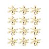 Good-12Pcs Metal Knife And Fork Spoon Napkin Rings Holder For Christmas Party Wedding Used For Daily Table Parties