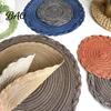 Thermal Insulation Placemat 12 Inch Round Placemats, Polyester Woven Braided Place Mats, Durable Table Mat Washable Heat Resistant Circle Dining Mats