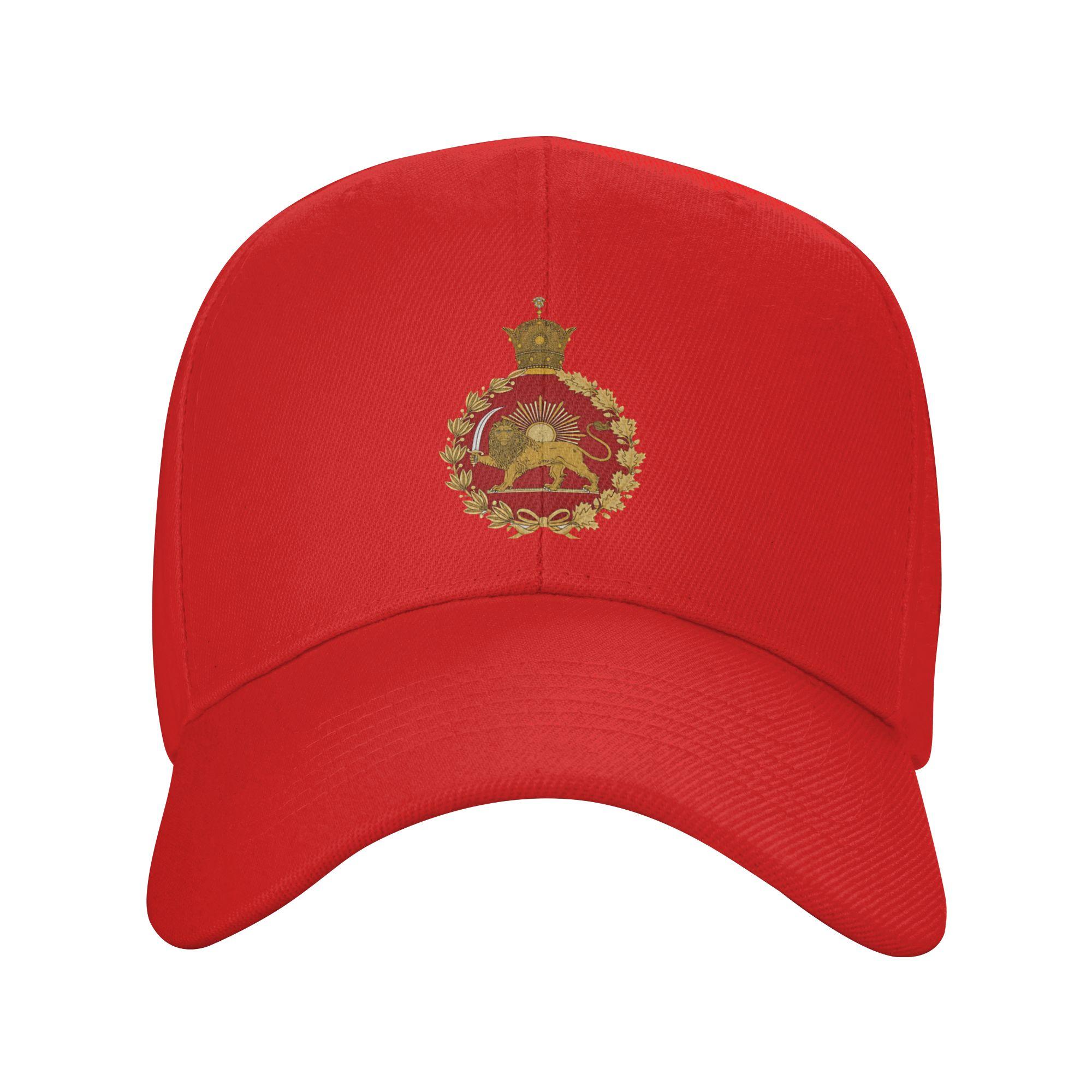 Summer Iranian Imperial Lion Baseball Cap Outdoor Sports Fashion Design Sun Trucker Hat Men Adult Breathable Snapback Cap One Size