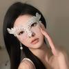 Black Sexy Lingerie Lace Mask Half-face Cosplay Party Fun Cute Face Eye Mask