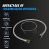 22200 Transmission Dipstick Tube Tool Aluminum Braided Automatic Transmission Locking Dipstick for Ford F-150 10R80 6R80 4R75E