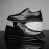 Chaussures Derby en cuir pour hommes, chaussures blanches à lacets, solides, simples, pour affaires, décontractées, pour fête, mariage, plates