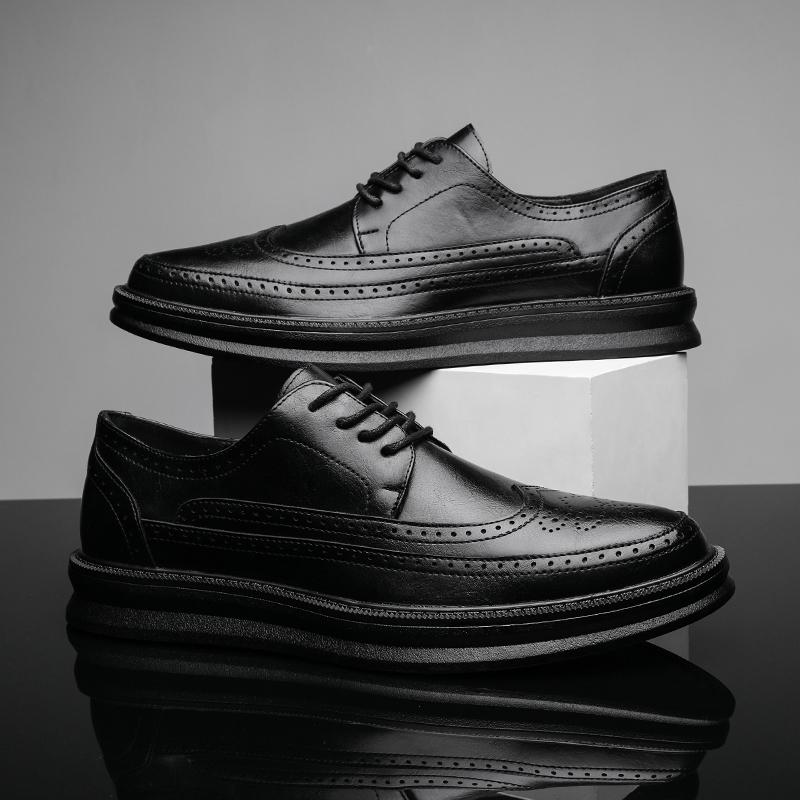 Chaussures Derby en cuir pour hommes, chaussures blanches à lacets, solides, simples, pour affaires, décontractées, pour fête, mariage, plates