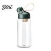Wide Mouth Hydration Flask Tritan Plastic Water Bottle with Leak Proof Lid 600ml Capacity Fast Cup Lid Drinking Spout Sports for Fitness