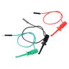 3pcs/set Male Head  Line Electrical Hook Test Clip Easy To Use Secure Electrical Test Work Hook Precision Metal