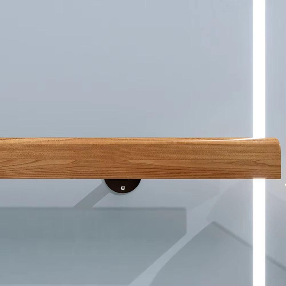 Stainless Steel Handrail Bracket Straight Design Durable Bannister Bracket Flat Bottom Rust Prevention Balustrade Bracket nero