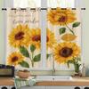 Individuelle Sonnenblumen Verdunkelungsvorhänge - Hochpräziser Digitaldruck, Verdicktes Polyester, Sonnenschutz