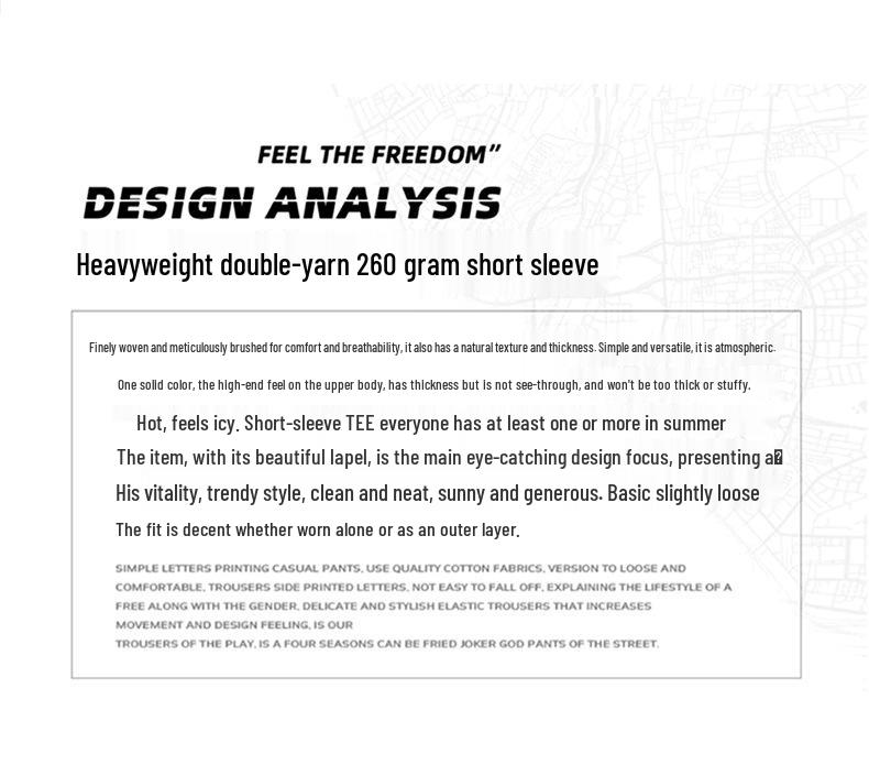 An Yang Pánské černé sešívané letní tričko s krátkým rukávem: Niche Jednobarevný design
